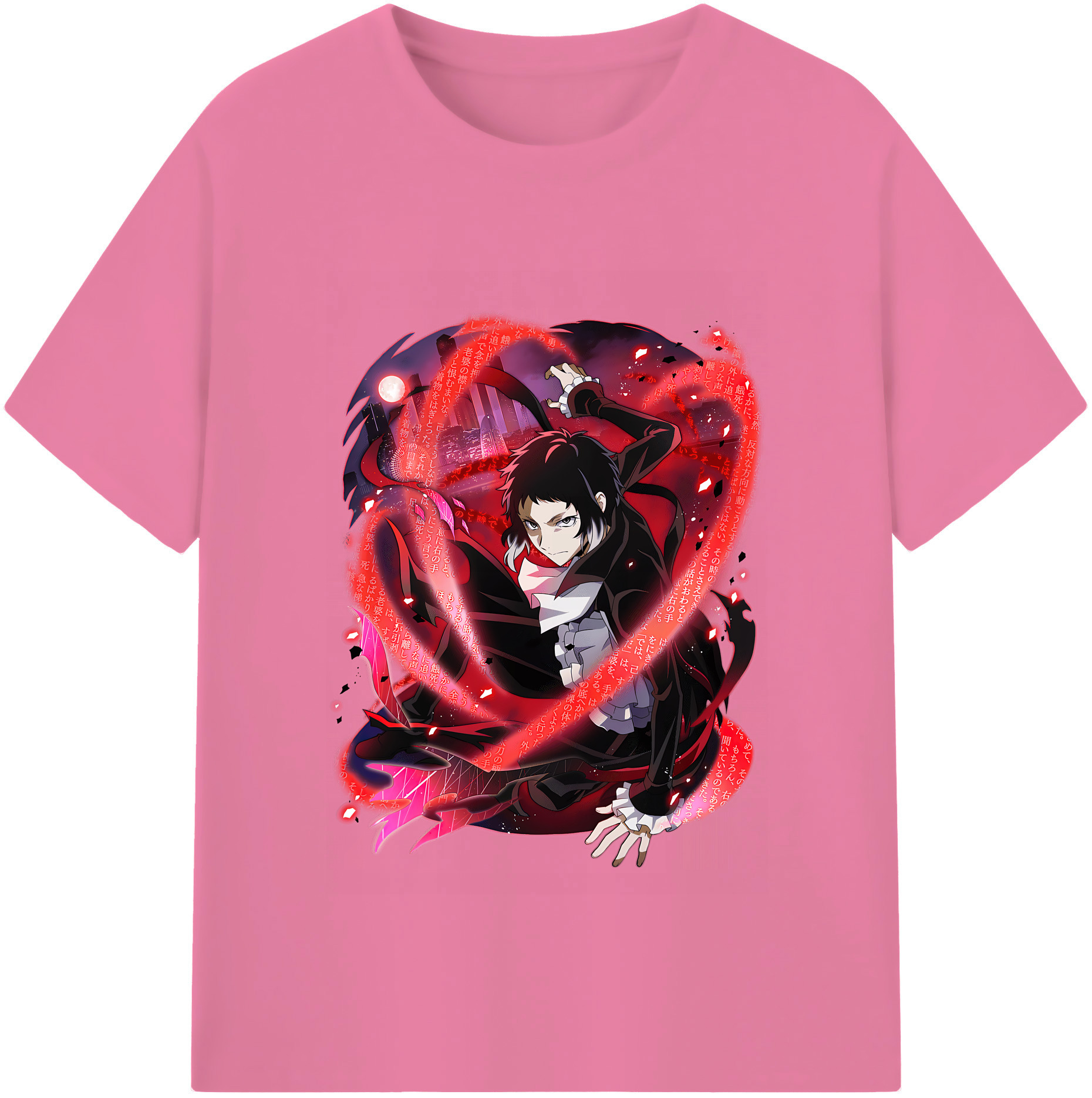 （画像用） 文豪ストレイドッグス Bungo Stray Dogs 綿100％半袖Tシャツ（フロントプリント）